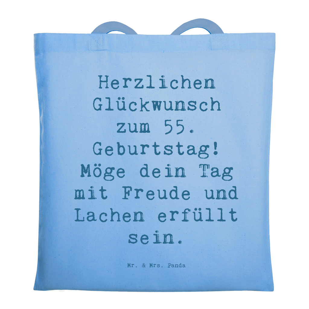 Tragetasche Spruch 55. Geburtstag Glückwunsch Beuteltasche, Beutel, Einkaufstasche, Jutebeutel, Stoffbeutel, Tasche, Shopper, Umhängetasche, Strandtasche, Schultertasche, Stofftasche, Tragetasche, Badetasche, Jutetasche, Einkaufstüte, Laptoptasche, Geburtstag, Geburtstagsgeschenk, Geschenk