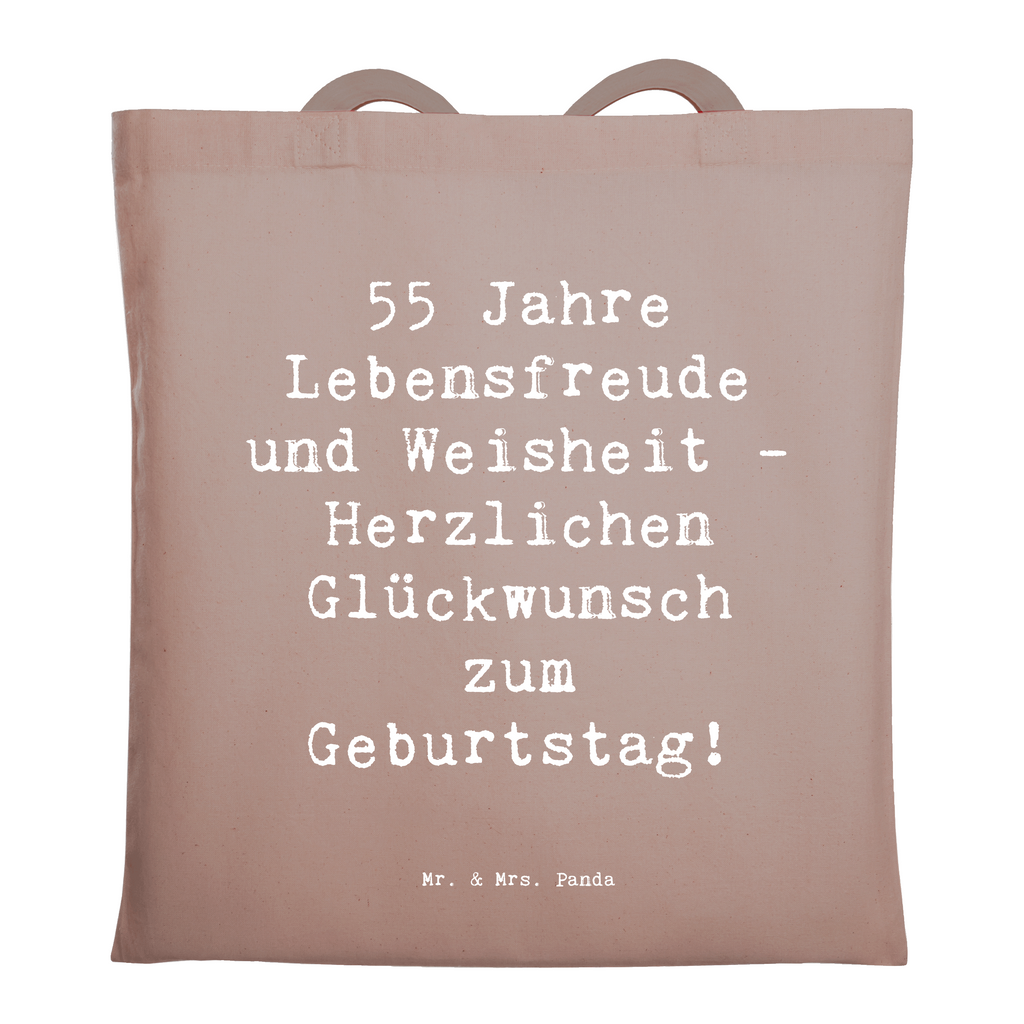 Tragetasche Spruch 55. Geburtstag Freude Beuteltasche, Beutel, Einkaufstasche, Jutebeutel, Stoffbeutel, Tasche, Shopper, Umhängetasche, Strandtasche, Schultertasche, Stofftasche, Tragetasche, Badetasche, Jutetasche, Einkaufstüte, Laptoptasche, Geburtstag, Geburtstagsgeschenk, Geschenk