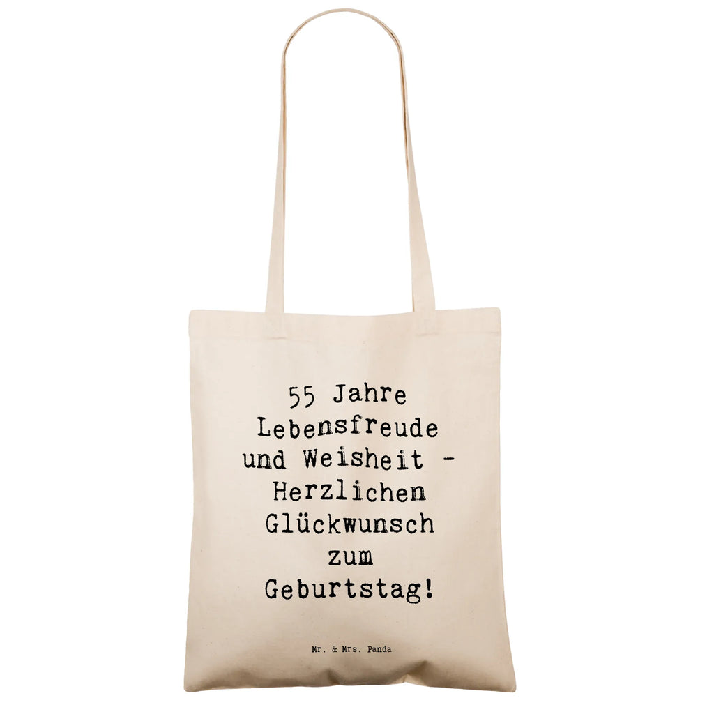 Tragetasche Spruch 55. Geburtstag Freude Beuteltasche, Beutel, Einkaufstasche, Jutebeutel, Stoffbeutel, Tasche, Shopper, Umhängetasche, Strandtasche, Schultertasche, Stofftasche, Tragetasche, Badetasche, Jutetasche, Einkaufstüte, Laptoptasche, Geburtstag, Geburtstagsgeschenk, Geschenk