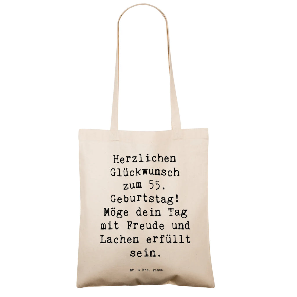 Tragetasche Spruch 55. Geburtstag Glückwunsch Beuteltasche, Beutel, Einkaufstasche, Jutebeutel, Stoffbeutel, Tasche, Shopper, Umhängetasche, Strandtasche, Schultertasche, Stofftasche, Tragetasche, Badetasche, Jutetasche, Einkaufstüte, Laptoptasche, Geburtstag, Geburtstagsgeschenk, Geschenk