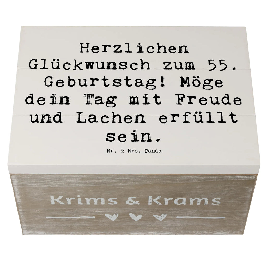 Holzkiste Spruch 55. Geburtstag Glückwunsch Holzkiste, Kiste, Schatzkiste, Truhe, Schatulle, XXL, Erinnerungsbox, Erinnerungskiste, Dekokiste, Aufbewahrungsbox, Geschenkbox, Geschenkdose, Geburtstag, Geburtstagsgeschenk, Geschenk