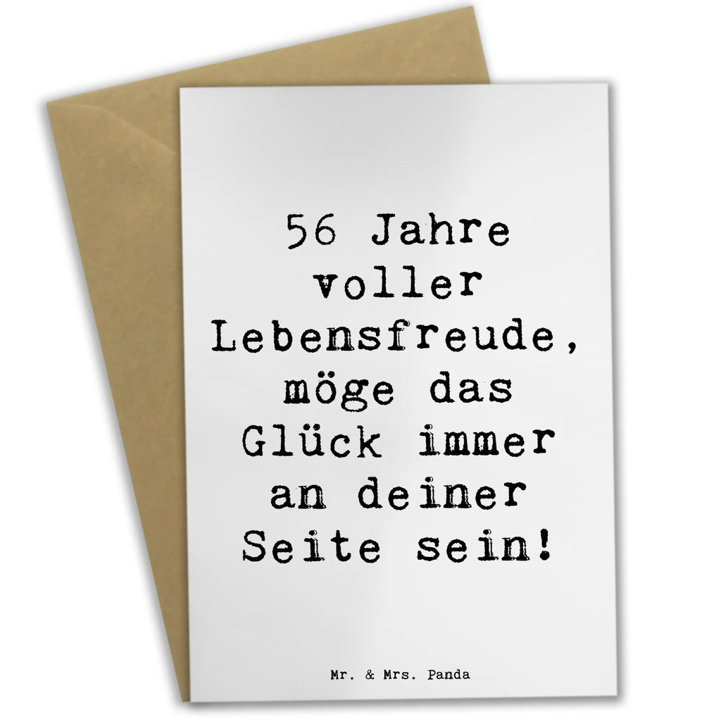 Grußkarte Spruch 56. Geburtstag Grußkarte, Klappkarte, Einladungskarte, Glückwunschkarte, Hochzeitskarte, Geburtstagskarte, Karte, Ansichtskarten, Geburtstag, Geburtstagsgeschenk, Geschenk