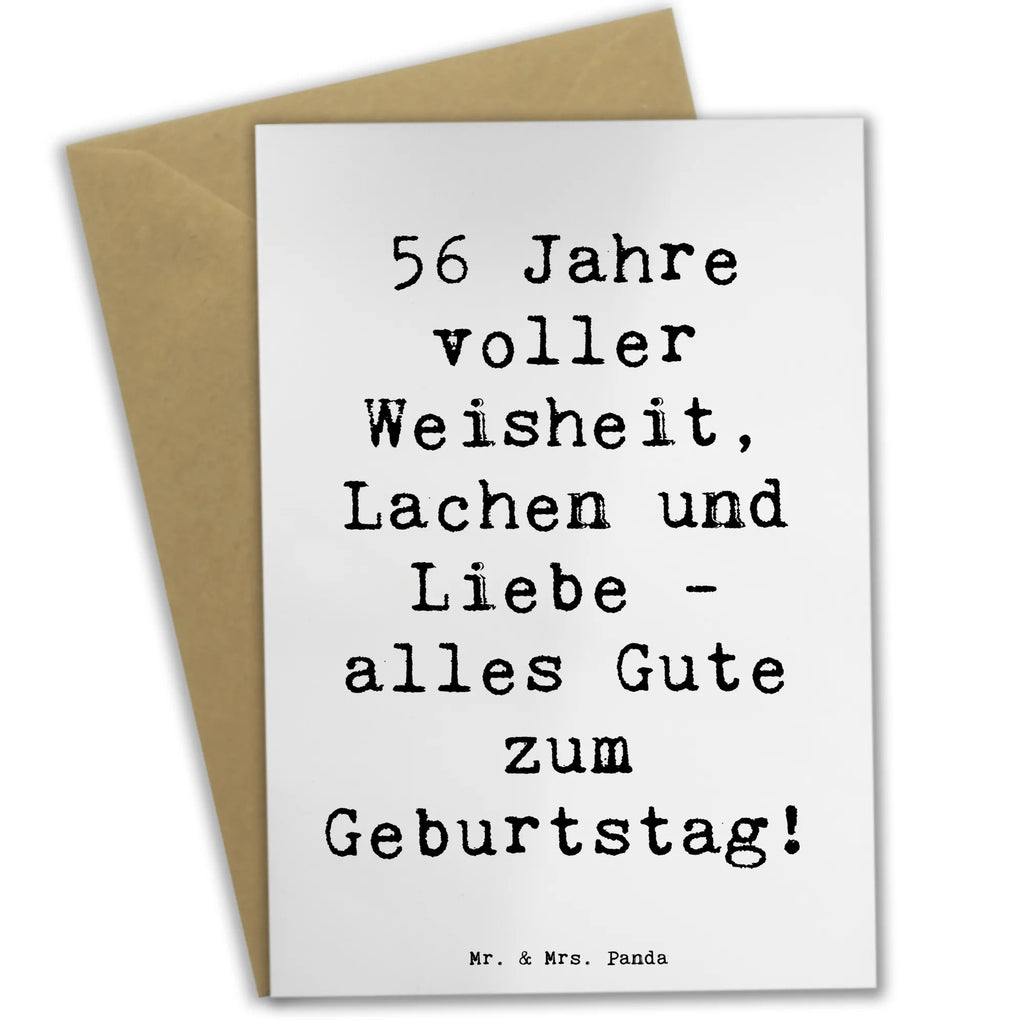 Grußkarte Spruch 56. Geburtstag Grußkarte, Klappkarte, Einladungskarte, Glückwunschkarte, Hochzeitskarte, Geburtstagskarte, Karte, Ansichtskarten, Geburtstag, Geburtstagsgeschenk, Geschenk