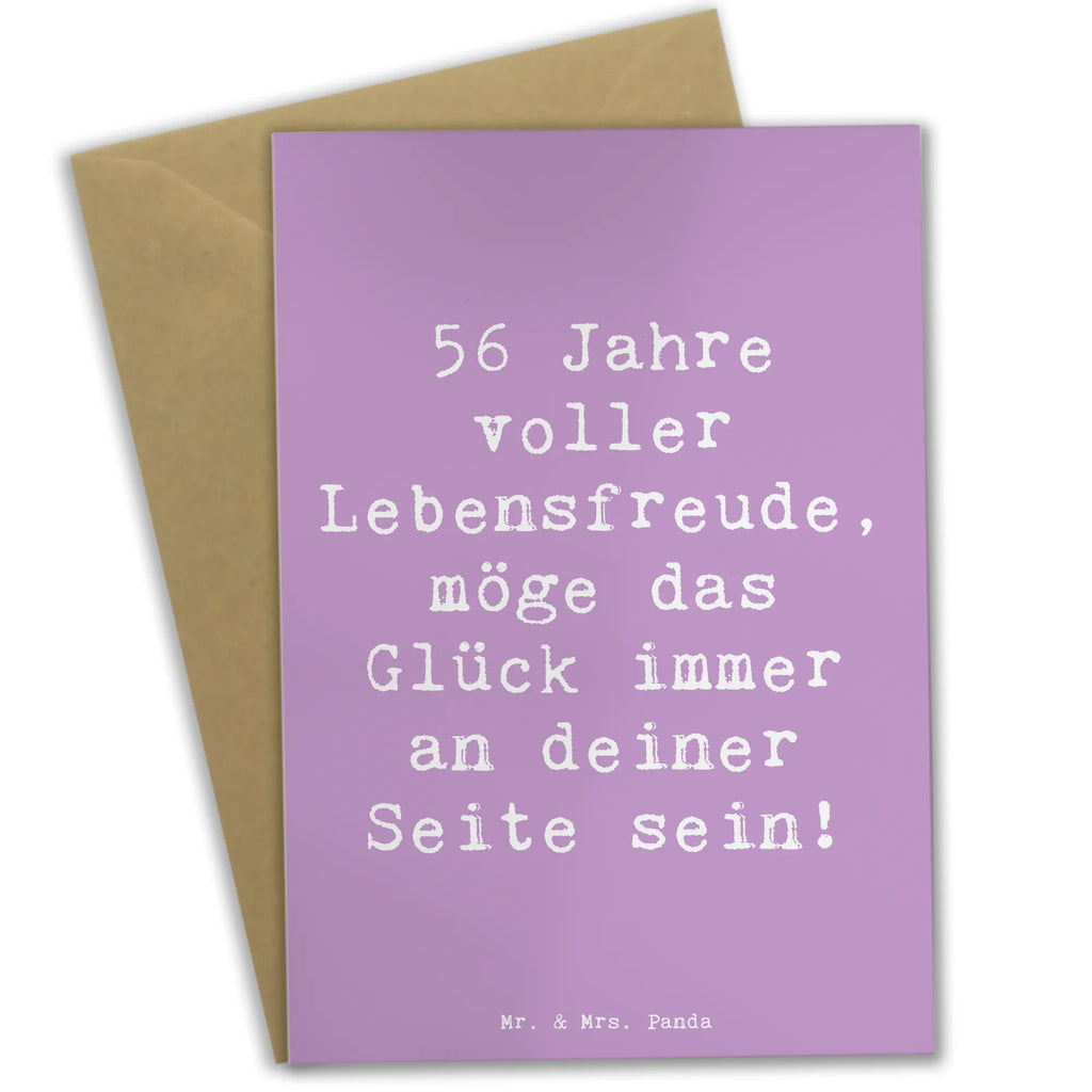 Grußkarte Spruch 56. Geburtstag Grußkarte, Klappkarte, Einladungskarte, Glückwunschkarte, Hochzeitskarte, Geburtstagskarte, Karte, Ansichtskarten, Geburtstag, Geburtstagsgeschenk, Geschenk