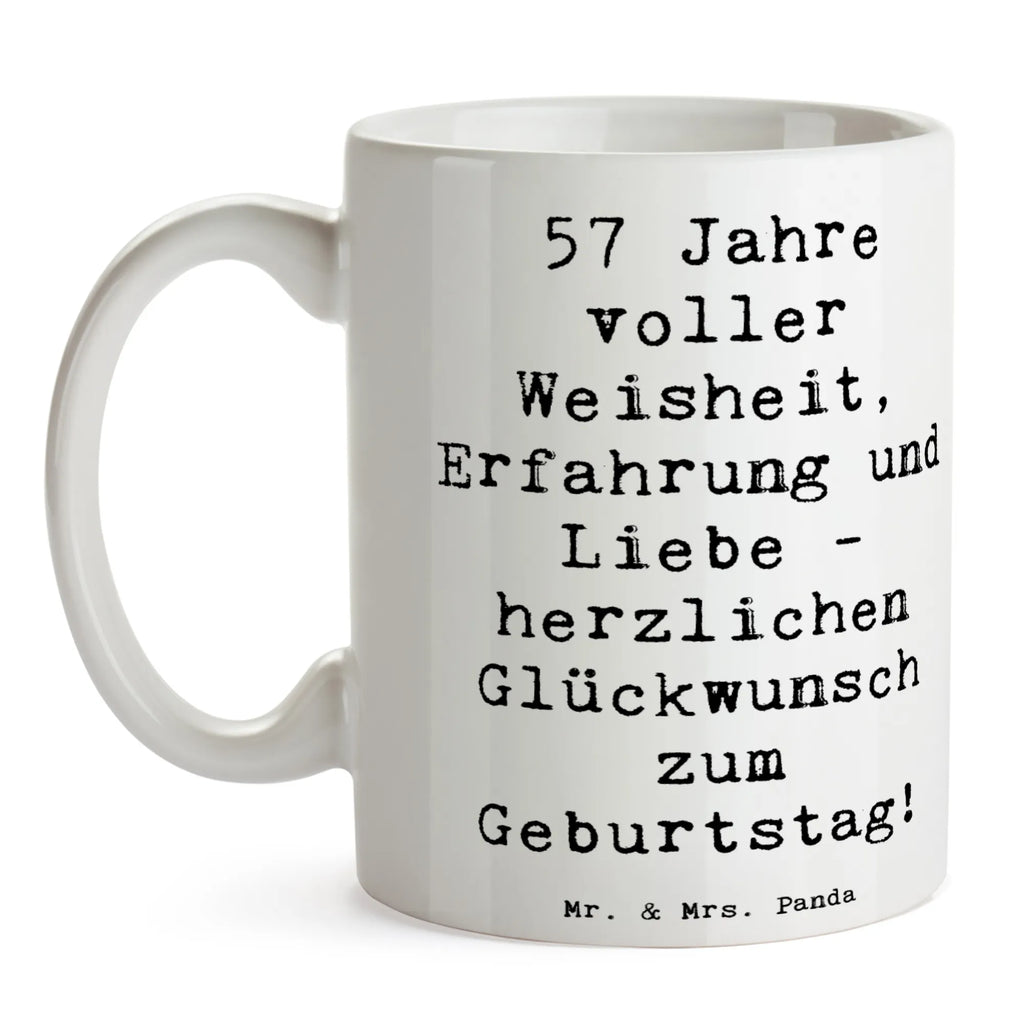 Tasse Spruch 57. Geburtstag Tasse, Kaffeetasse, Teetasse, Becher, Kaffeebecher, Teebecher, Keramiktasse, Porzellantasse, Büro Tasse, Geschenk Tasse, Tasse Sprüche, Tasse Motive, Kaffeetassen, Tasse bedrucken, Designer Tasse, Cappuccino Tassen, Schöne Teetassen, Geburtstag, Geburtstagsgeschenk, Geschenk