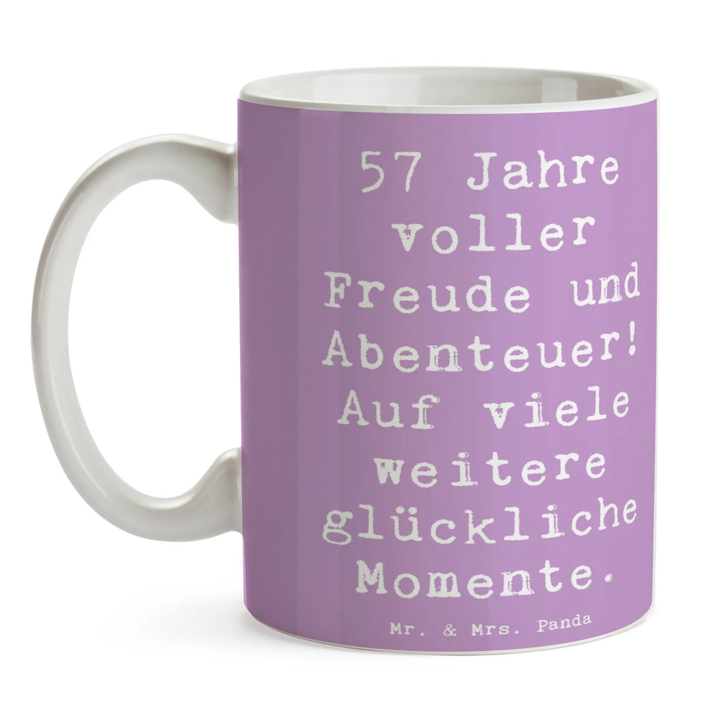 Tasse Spruch 57. Geburtstag Freude Tasse, Kaffeetasse, Teetasse, Becher, Kaffeebecher, Teebecher, Keramiktasse, Porzellantasse, Büro Tasse, Geschenk Tasse, Tasse Sprüche, Tasse Motive, Kaffeetassen, Tasse bedrucken, Designer Tasse, Cappuccino Tassen, Schöne Teetassen, Geburtstag, Geburtstagsgeschenk, Geschenk