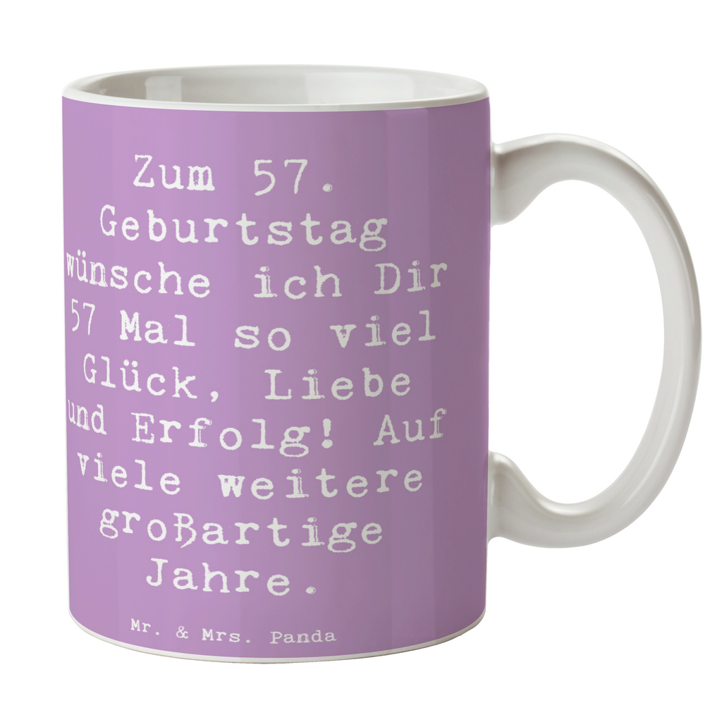 Tasse Spruch 57. Geburtstag Glück Tasse, Kaffeetasse, Teetasse, Becher, Kaffeebecher, Teebecher, Keramiktasse, Porzellantasse, Büro Tasse, Geschenk Tasse, Tasse Sprüche, Tasse Motive, Kaffeetassen, Tasse bedrucken, Designer Tasse, Cappuccino Tassen, Schöne Teetassen, Geburtstag, Geburtstagsgeschenk, Geschenk