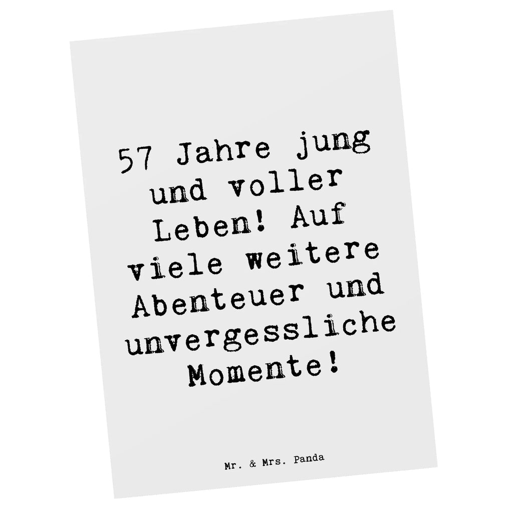 Postkarte Spruch 57. Geburtstag Jubel Postkarte, Karte, Geschenkkarte, Grußkarte, Einladung, Ansichtskarte, Geburtstagskarte, Einladungskarte, Dankeskarte, Ansichtskarten, Einladung Geburtstag, Einladungskarten Geburtstag, Geburtstag, Geburtstagsgeschenk, Geschenk