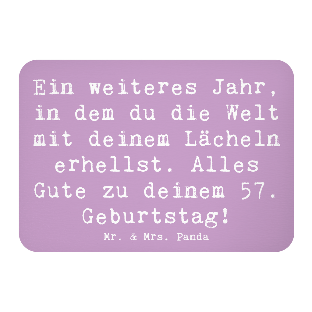 Magnet Spruch 57. Geburtstag Lächeln Kühlschrankmagnet, Pinnwandmagnet, Souvenir Magnet, Motivmagnete, Dekomagnet, Whiteboard Magnet, Notiz Magnet, Kühlschrank Dekoration, Geburtstag, Geburtstagsgeschenk, Geschenk