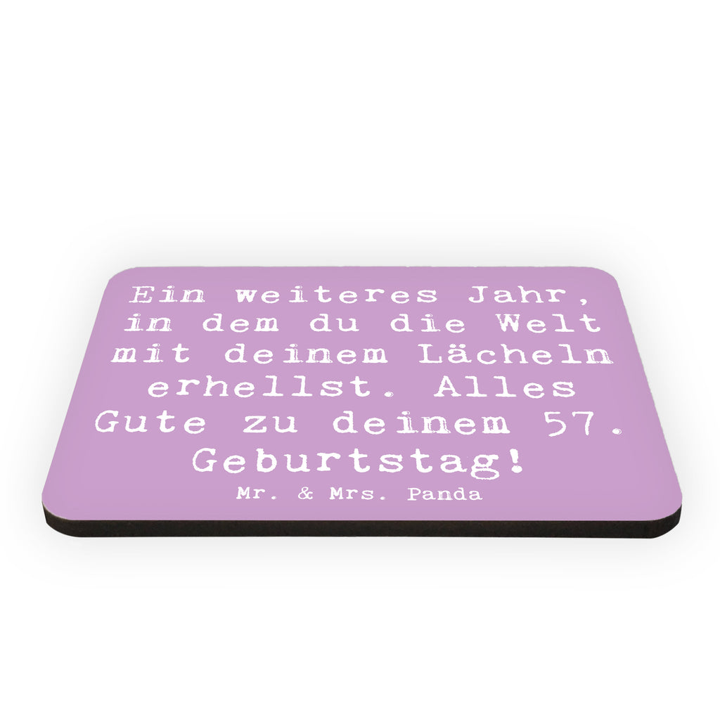 Magnet Spruch 57. Geburtstag Lächeln Kühlschrankmagnet, Pinnwandmagnet, Souvenir Magnet, Motivmagnete, Dekomagnet, Whiteboard Magnet, Notiz Magnet, Kühlschrank Dekoration, Geburtstag, Geburtstagsgeschenk, Geschenk