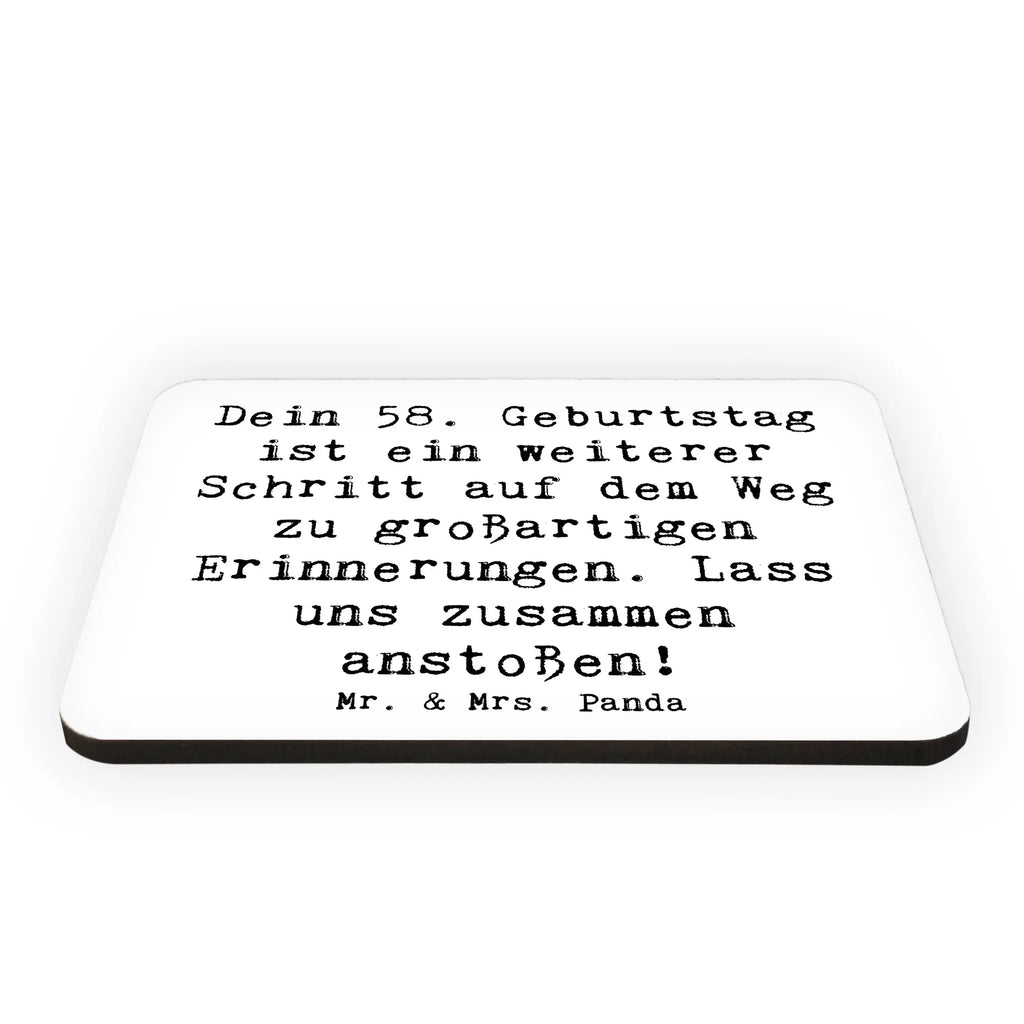 Magnet Spruch 58. Geburtstag Erinnerungen Kühlschrankmagnet, Pinnwandmagnet, Souvenir Magnet, Motivmagnete, Dekomagnet, Whiteboard Magnet, Notiz Magnet, Kühlschrank Dekoration, Geburtstag, Geburtstagsgeschenk, Geschenk