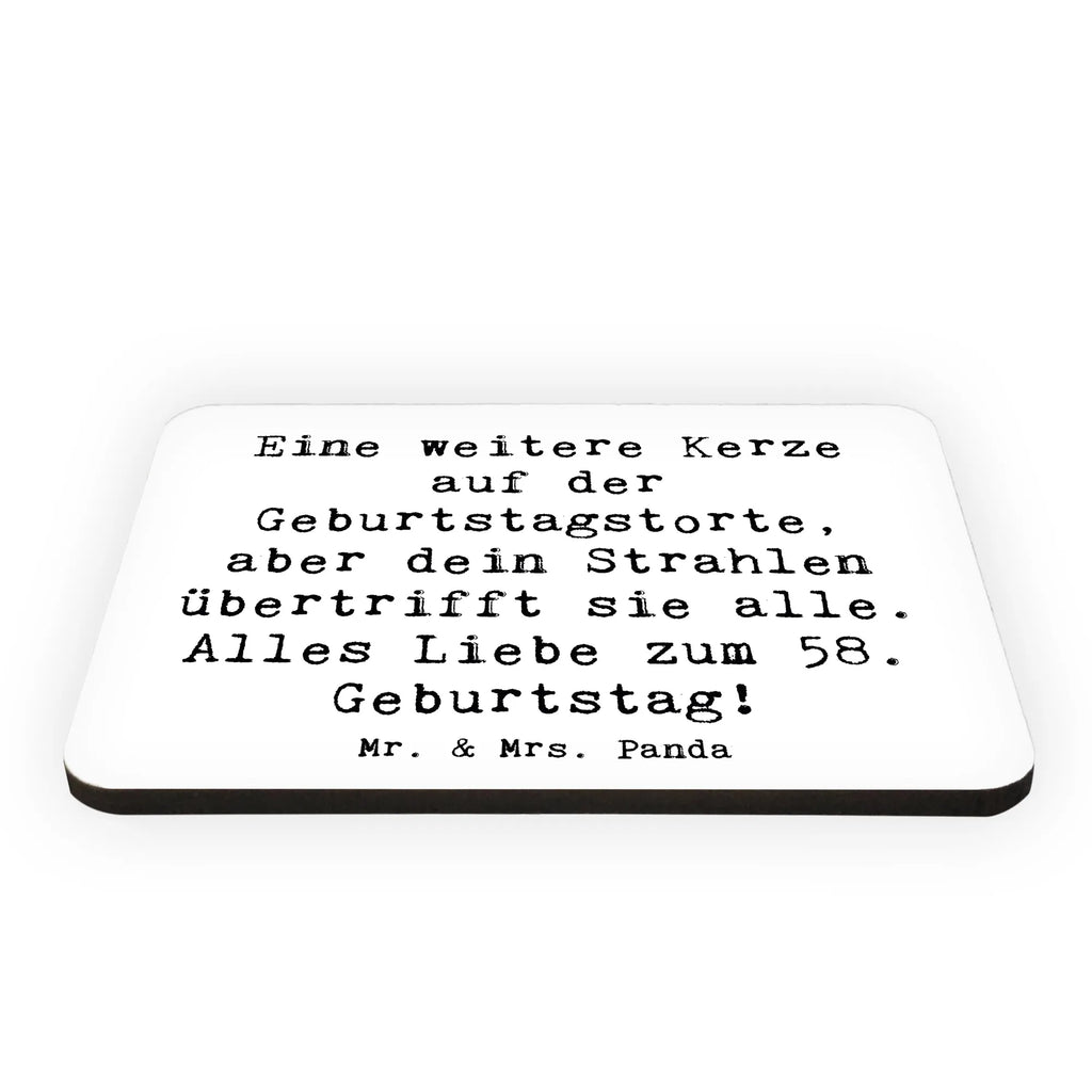 Magnet Spruch 58. Geburtstag Glanz Kühlschrankmagnet, Pinnwandmagnet, Souvenir Magnet, Motivmagnete, Dekomagnet, Whiteboard Magnet, Notiz Magnet, Kühlschrank Dekoration, Geburtstag, Geburtstagsgeschenk, Geschenk