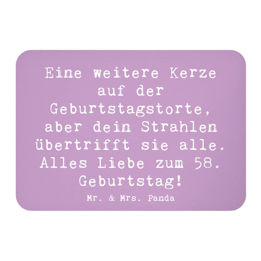 Magnet Spruch 58. Geburtstag Glanz Kühlschrankmagnet, Pinnwandmagnet, Souvenir Magnet, Motivmagnete, Dekomagnet, Whiteboard Magnet, Notiz Magnet, Kühlschrank Dekoration, Geburtstag, Geburtstagsgeschenk, Geschenk