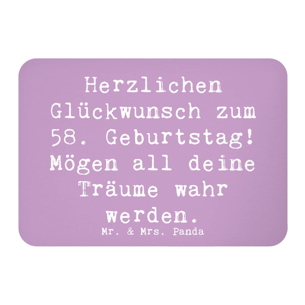 Magnet Spruch 58. Geburtstag Kühlschrankmagnet, Pinnwandmagnet, Souvenir Magnet, Motivmagnete, Dekomagnet, Whiteboard Magnet, Notiz Magnet, Kühlschrank Dekoration, Geburtstag, Geburtstagsgeschenk, Geschenk