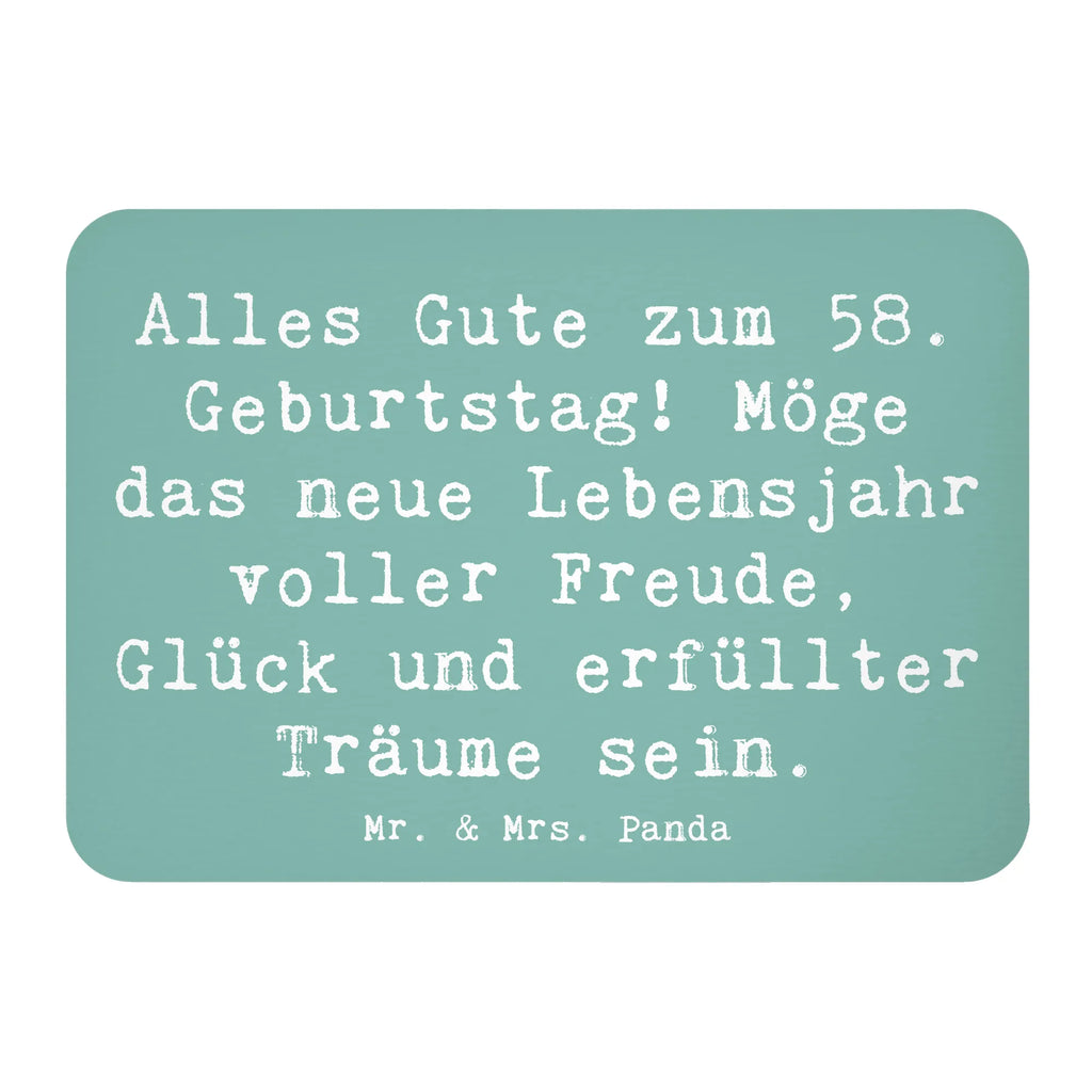 Magnet Spruch 58. Geburtstag Freude Kühlschrankmagnet, Pinnwandmagnet, Souvenir Magnet, Motivmagnete, Dekomagnet, Whiteboard Magnet, Notiz Magnet, Kühlschrank Dekoration, Geburtstag, Geburtstagsgeschenk, Geschenk