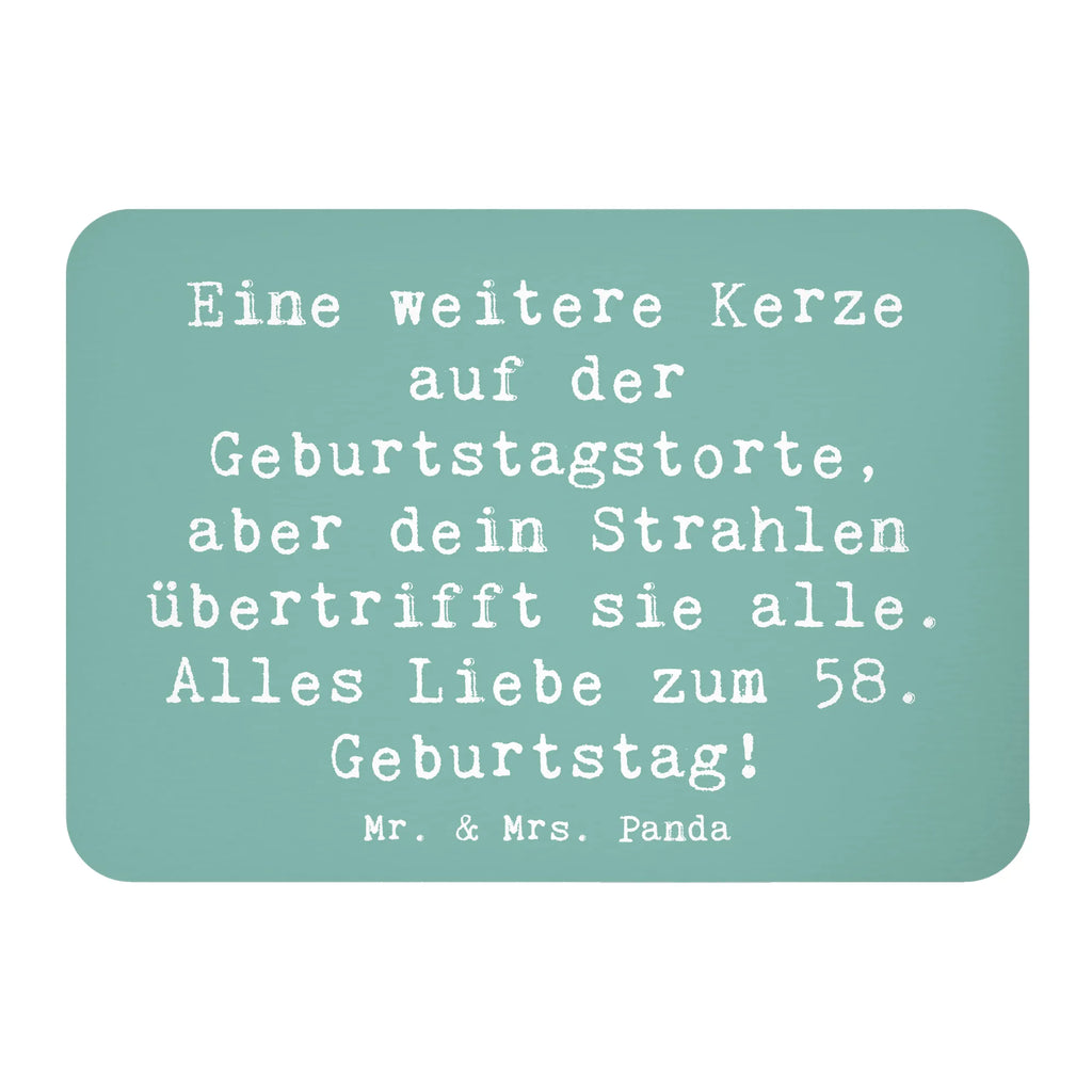 Magnet Spruch 58. Geburtstag Glanz Kühlschrankmagnet, Pinnwandmagnet, Souvenir Magnet, Motivmagnete, Dekomagnet, Whiteboard Magnet, Notiz Magnet, Kühlschrank Dekoration, Geburtstag, Geburtstagsgeschenk, Geschenk