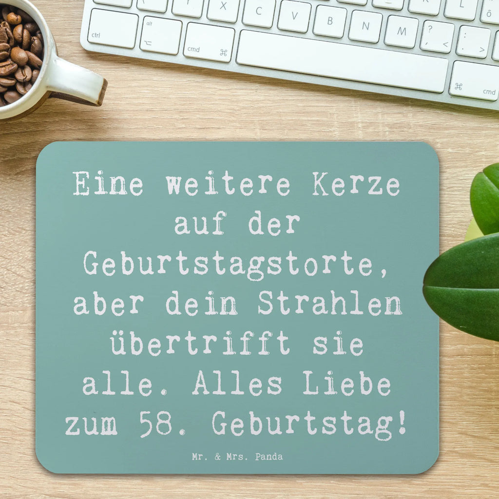 Mauspad Spruch 58. Geburtstag Glanz Mousepad, Computer zubehör, Büroausstattung, PC Zubehör, Arbeitszimmer, Mauspad, Einzigartiges Mauspad, Designer Mauspad, Mausunterlage, Mauspad Büro, Geburtstag, Geburtstagsgeschenk, Geschenk