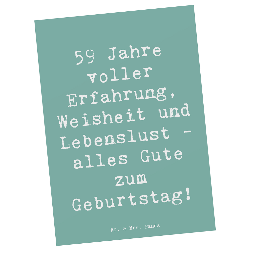 Postkarte Spruch 59. Geburtstag Postkarte, Karte, Geschenkkarte, Grußkarte, Einladung, Ansichtskarte, Geburtstagskarte, Einladungskarte, Dankeskarte, Ansichtskarten, Einladung Geburtstag, Einladungskarten Geburtstag, Geburtstag, Geburtstagsgeschenk, Geschenk