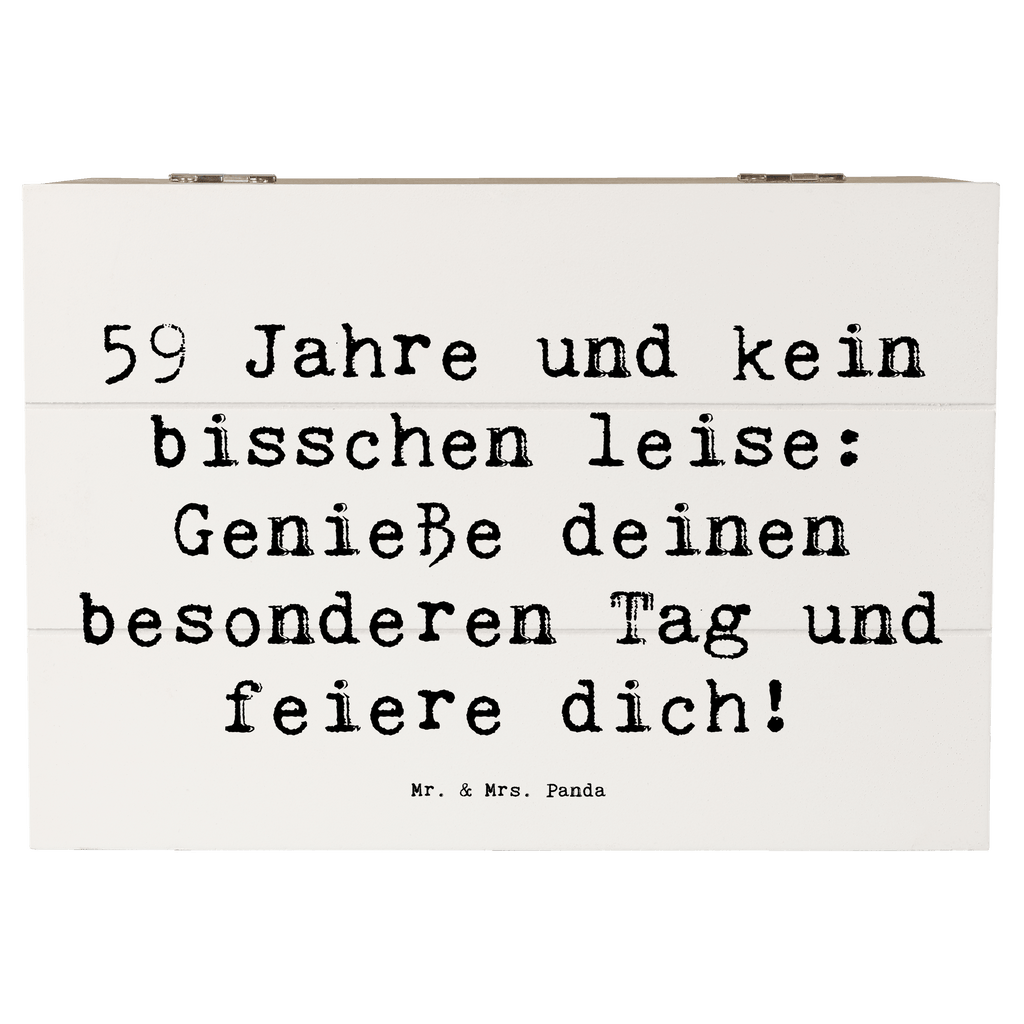 Holzkiste Spruch 59. Geburtstag Feier Holzkiste, Kiste, Schatzkiste, Truhe, Schatulle, XXL, Erinnerungsbox, Erinnerungskiste, Dekokiste, Aufbewahrungsbox, Geschenkbox, Geschenkdose, Geburtstag, Geburtstagsgeschenk, Geschenk