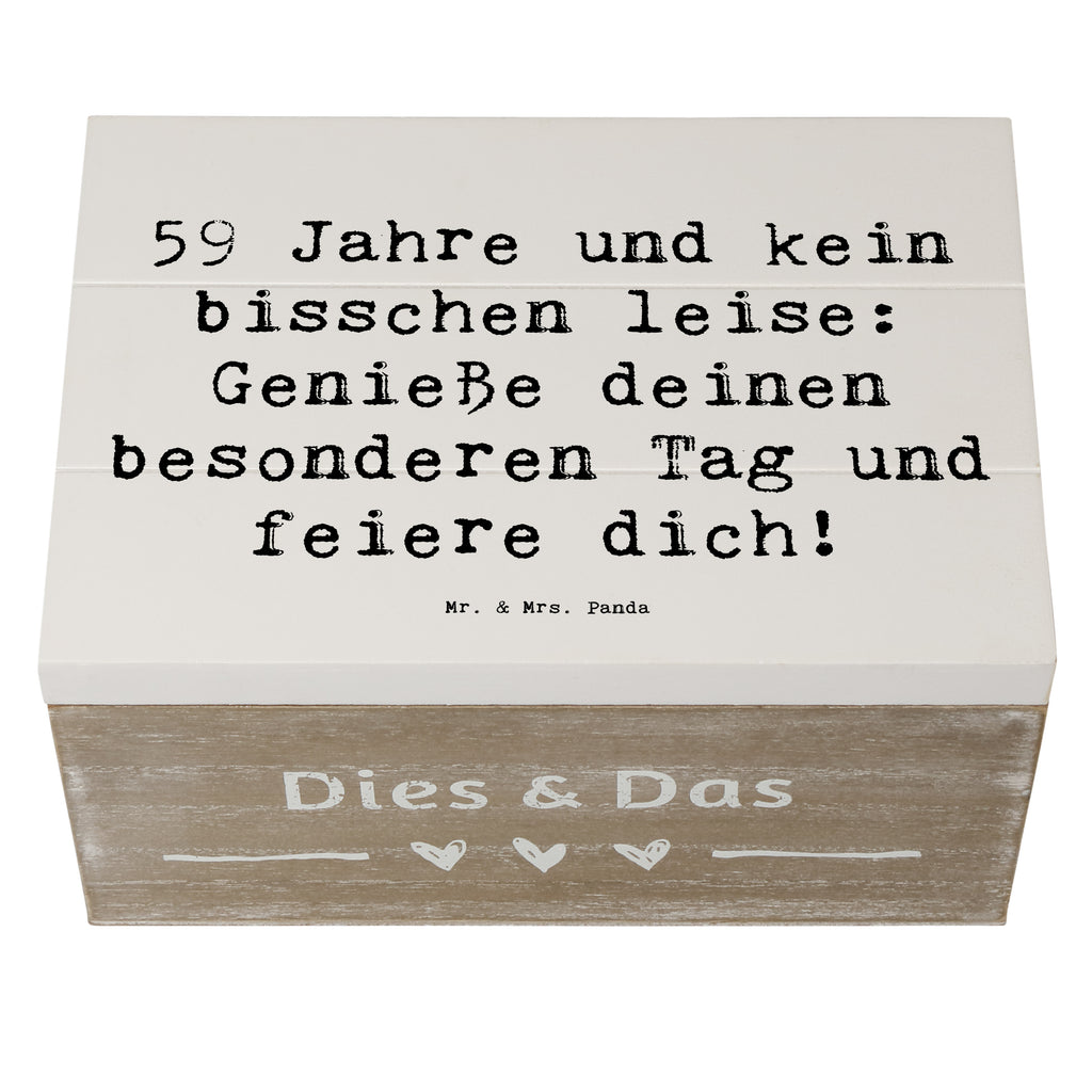 Holzkiste Spruch 59. Geburtstag Feier Holzkiste, Kiste, Schatzkiste, Truhe, Schatulle, XXL, Erinnerungsbox, Erinnerungskiste, Dekokiste, Aufbewahrungsbox, Geschenkbox, Geschenkdose, Geburtstag, Geburtstagsgeschenk, Geschenk