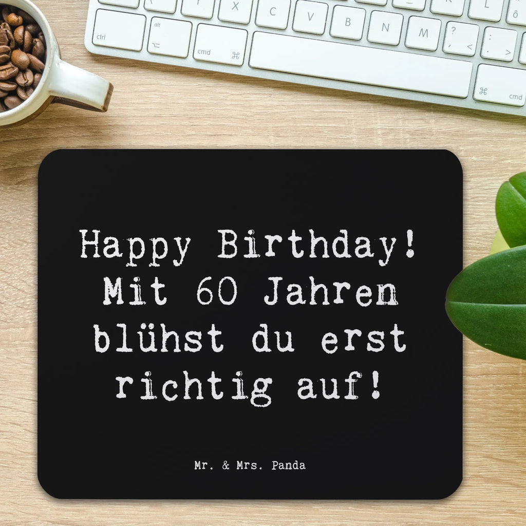 Mauspad Spruch 60. Geburtstag Aufblühen Mousepad, Computer zubehör, Büroausstattung, PC Zubehör, Arbeitszimmer, Mauspad, Einzigartiges Mauspad, Designer Mauspad, Mausunterlage, Mauspad Büro, Geburtstag, Geburtstagsgeschenk, Geschenk