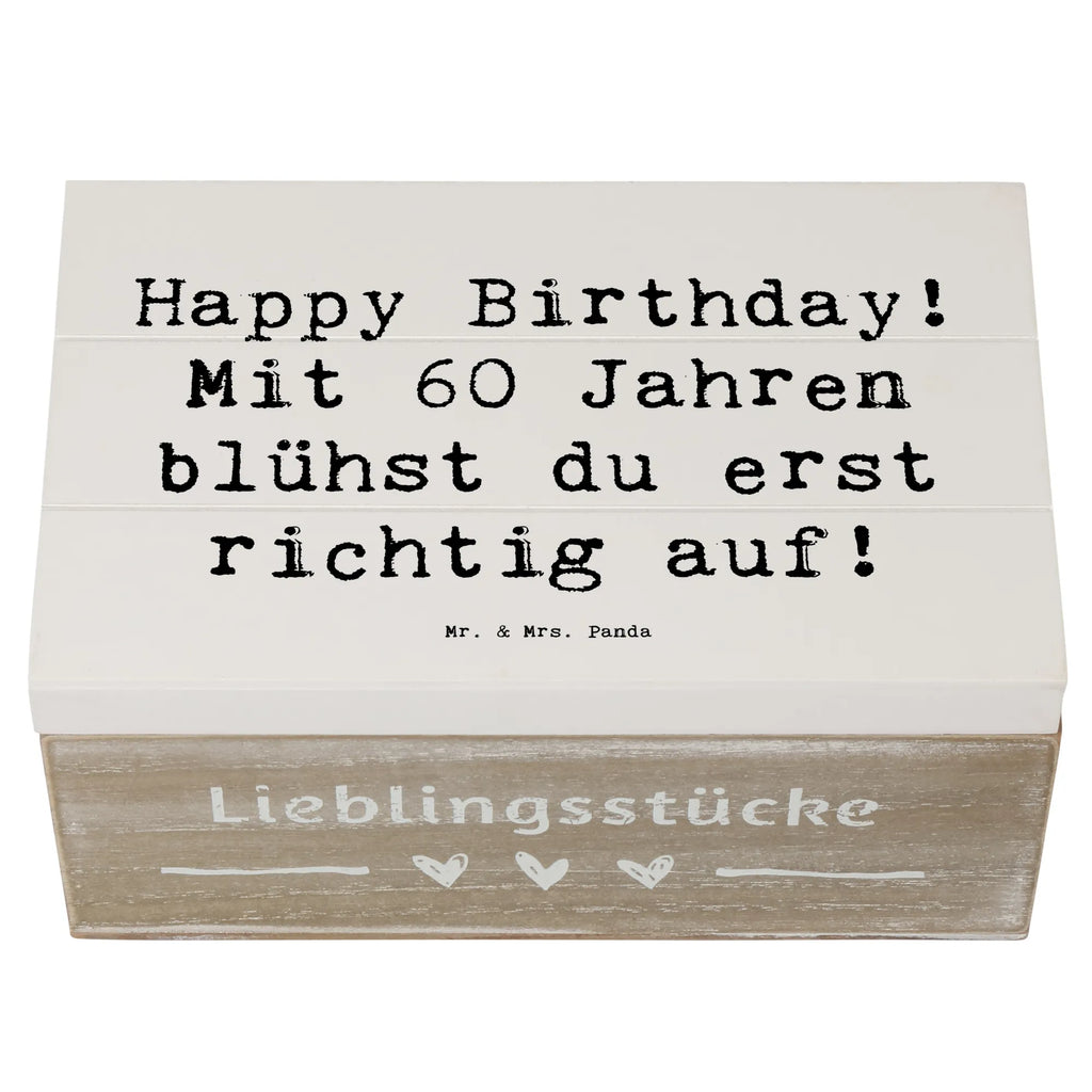 Holzkiste Spruch 60. Geburtstag Aufblühen Holzkiste, Kiste, Schatzkiste, Truhe, Schatulle, XXL, Erinnerungsbox, Erinnerungskiste, Dekokiste, Aufbewahrungsbox, Geschenkbox, Geschenkdose, Geburtstag, Geburtstagsgeschenk, Geschenk