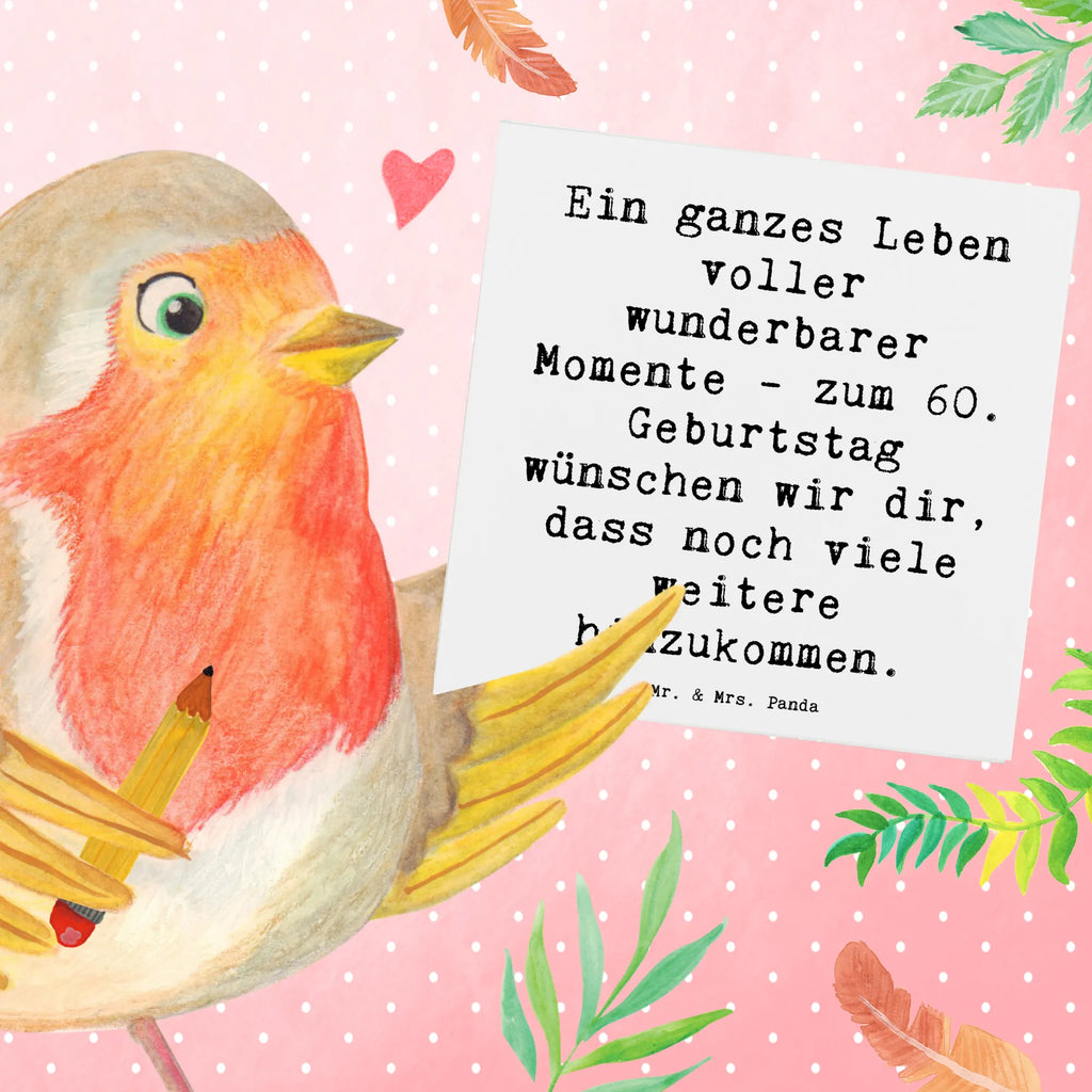 Deluxe Karte Spruch 60. Geburtstag Momente Karte, Grußkarte, Klappkarte, Einladungskarte, Glückwunschkarte, Hochzeitskarte, Geburtstagskarte, Hochwertige Grußkarte, Hochwertige Klappkarte, Geburtstag, Geburtstagsgeschenk, Geschenk