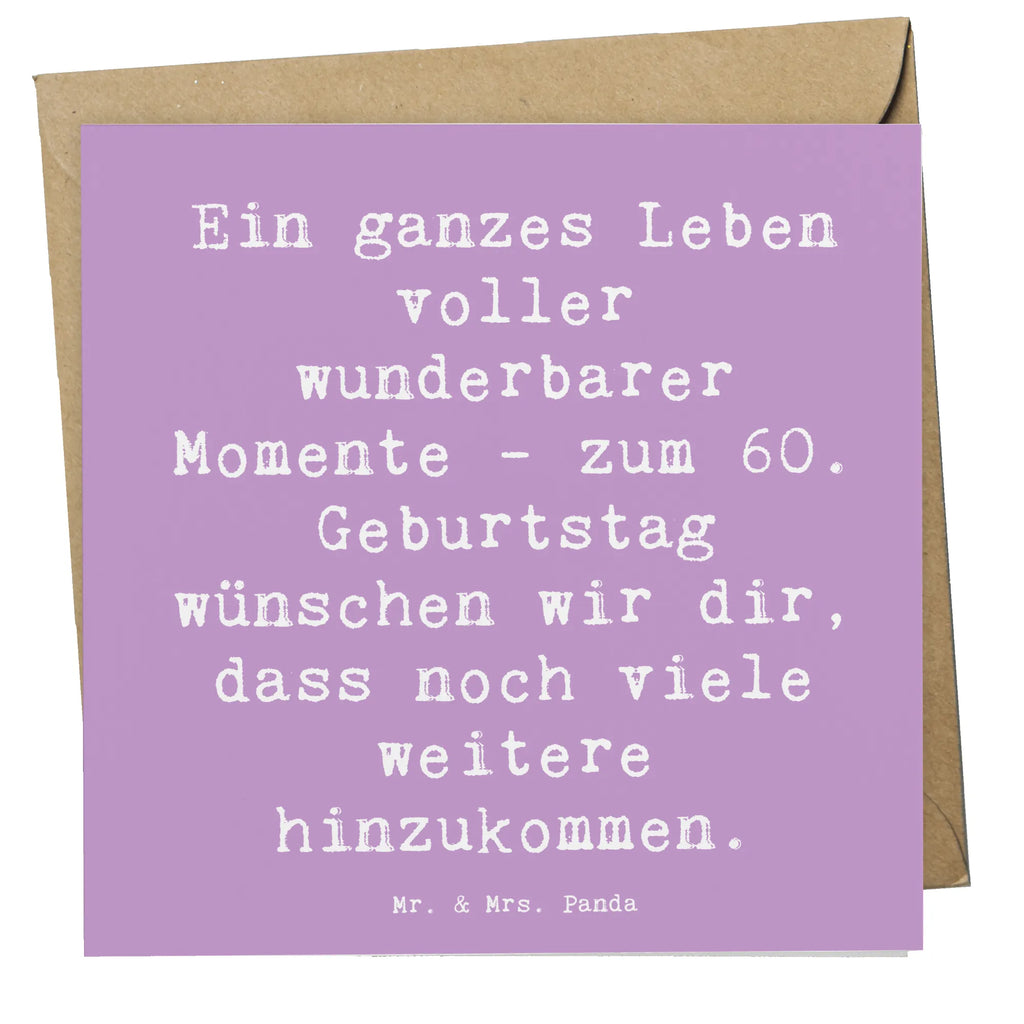 Deluxe Karte Spruch 60. Geburtstag Momente Karte, Grußkarte, Klappkarte, Einladungskarte, Glückwunschkarte, Hochzeitskarte, Geburtstagskarte, Hochwertige Grußkarte, Hochwertige Klappkarte, Geburtstag, Geburtstagsgeschenk, Geschenk