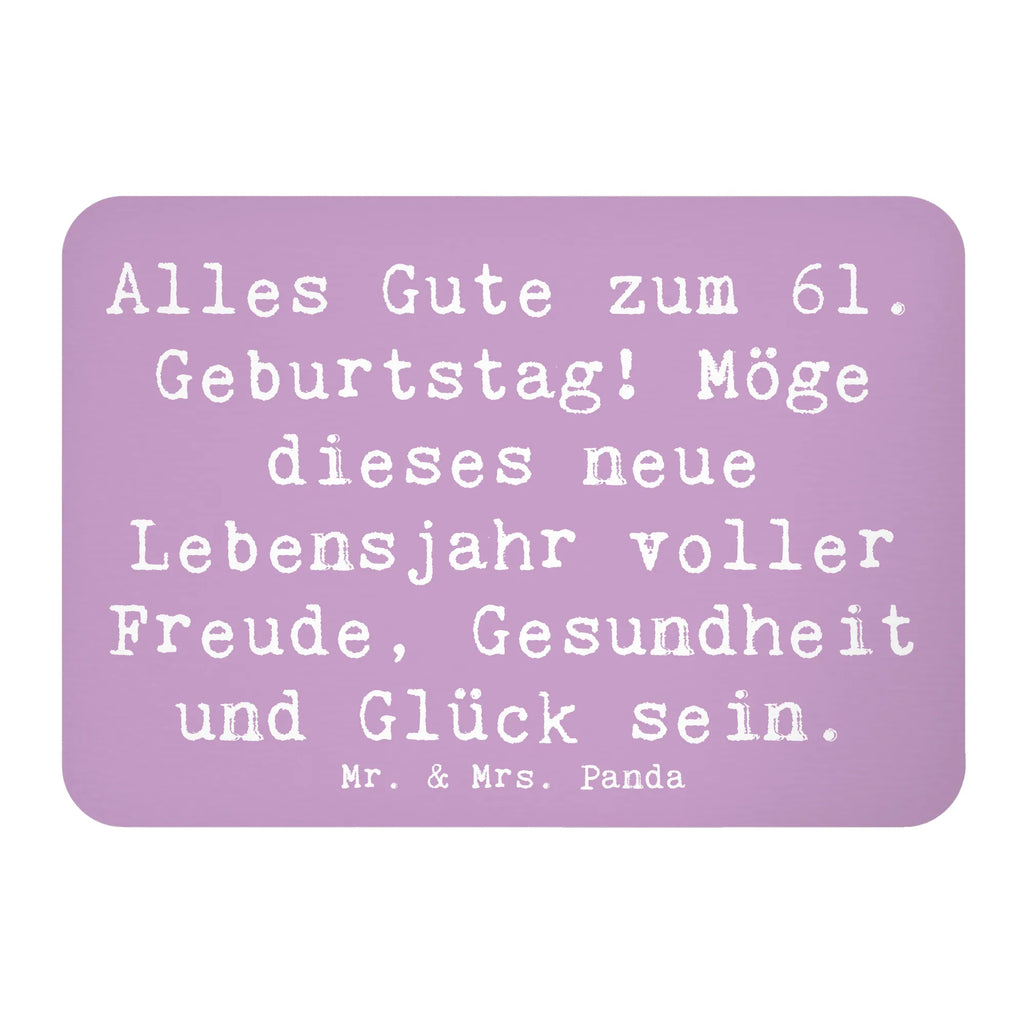 Magnet Spruch 61. Geburtstag Kühlschrankmagnet, Pinnwandmagnet, Souvenir Magnet, Motivmagnete, Dekomagnet, Whiteboard Magnet, Notiz Magnet, Kühlschrank Dekoration, Geburtstag, Geburtstagsgeschenk, Geschenk