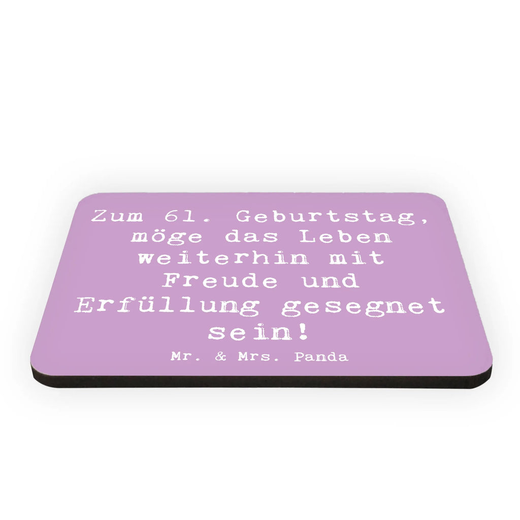 Magnet Spruch 61. Geburtstag Freude Kühlschrankmagnet, Pinnwandmagnet, Souvenir Magnet, Motivmagnete, Dekomagnet, Whiteboard Magnet, Notiz Magnet, Kühlschrank Dekoration, Geburtstag, Geburtstagsgeschenk, Geschenk