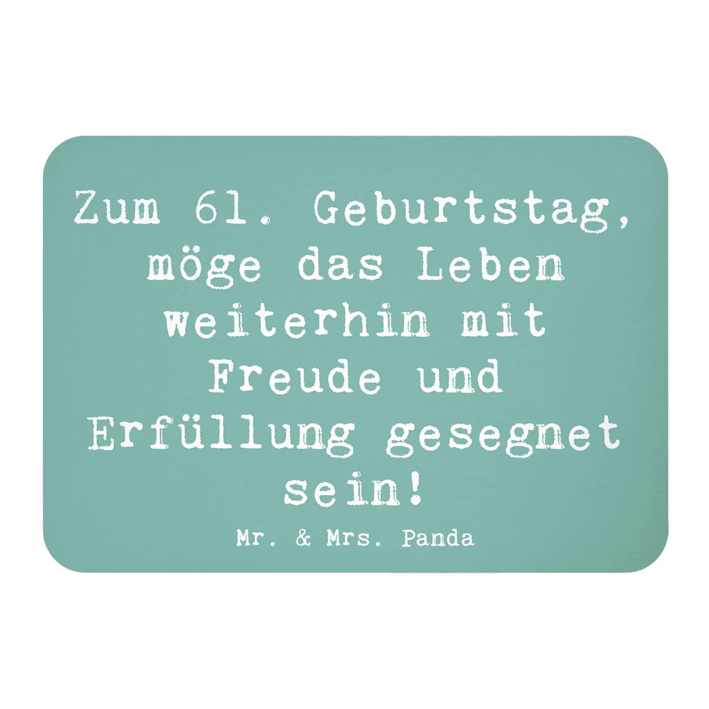 Magnet Spruch 61. Geburtstag Freude Kühlschrankmagnet, Pinnwandmagnet, Souvenir Magnet, Motivmagnete, Dekomagnet, Whiteboard Magnet, Notiz Magnet, Kühlschrank Dekoration, Geburtstag, Geburtstagsgeschenk, Geschenk