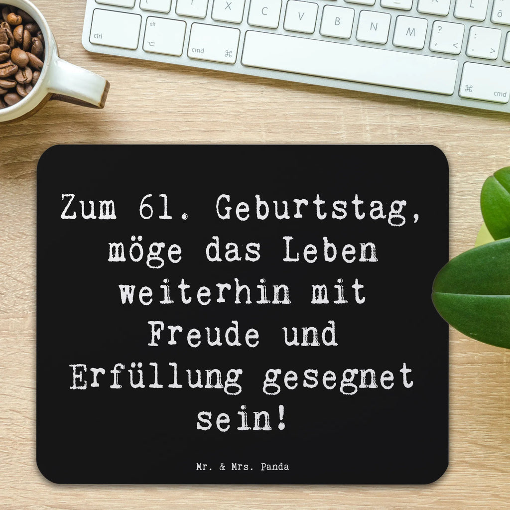 Mauspad Spruch 61. Geburtstag Freude Mousepad, Computer zubehör, Büroausstattung, PC Zubehör, Arbeitszimmer, Mauspad, Einzigartiges Mauspad, Designer Mauspad, Mausunterlage, Mauspad Büro, Geburtstag, Geburtstagsgeschenk, Geschenk