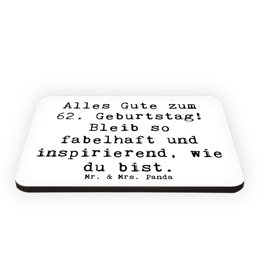 Magnet Spruch 62. Geburtstag Freude Kühlschrankmagnet, Pinnwandmagnet, Souvenir Magnet, Motivmagnete, Dekomagnet, Whiteboard Magnet, Notiz Magnet, Kühlschrank Dekoration, Geburtstag, Geburtstagsgeschenk, Geschenk