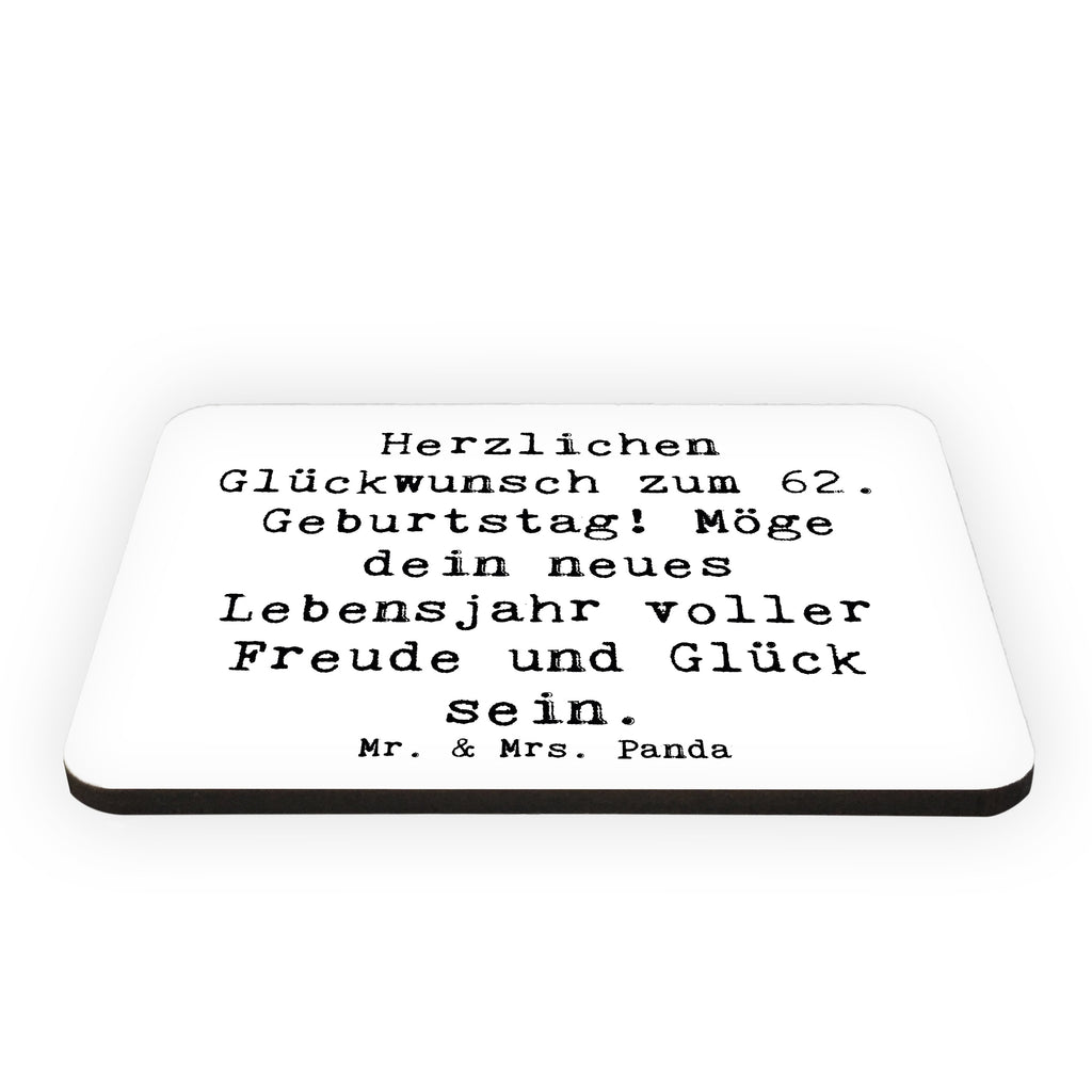 Magnet Spruch 62. Geburtstag Kühlschrankmagnet, Pinnwandmagnet, Souvenir Magnet, Motivmagnete, Dekomagnet, Whiteboard Magnet, Notiz Magnet, Kühlschrank Dekoration, Geburtstag, Geburtstagsgeschenk, Geschenk