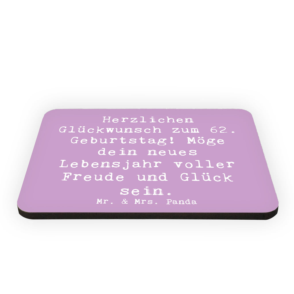 Magnet Spruch 62. Geburtstag Kühlschrankmagnet, Pinnwandmagnet, Souvenir Magnet, Motivmagnete, Dekomagnet, Whiteboard Magnet, Notiz Magnet, Kühlschrank Dekoration, Geburtstag, Geburtstagsgeschenk, Geschenk