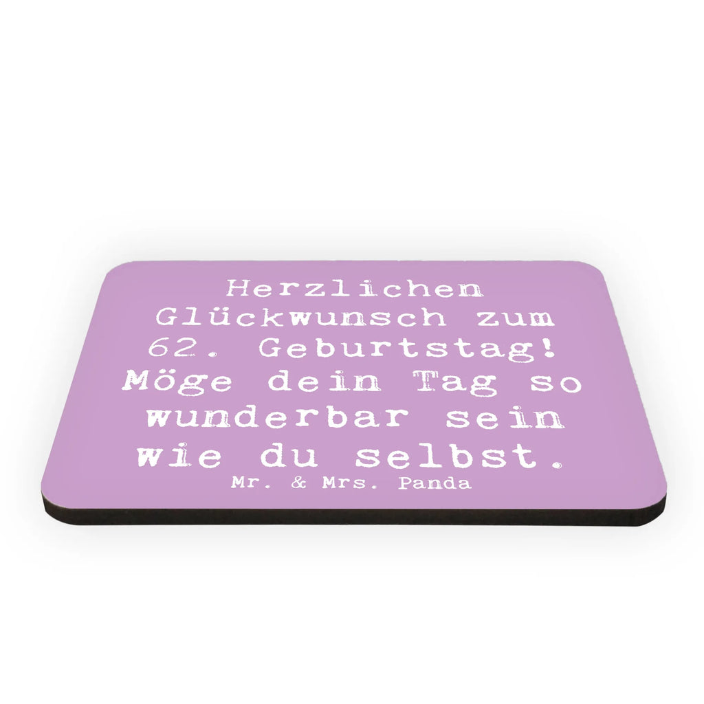 Magnet Spruch 62. Geburtstag Kühlschrankmagnet, Pinnwandmagnet, Souvenir Magnet, Motivmagnete, Dekomagnet, Whiteboard Magnet, Notiz Magnet, Kühlschrank Dekoration, Geburtstag, Geburtstagsgeschenk, Geschenk