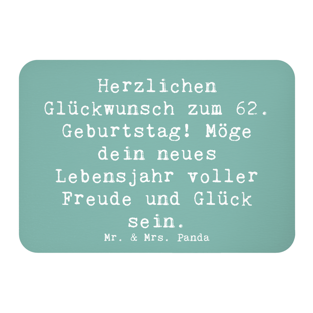 Magnet Spruch 62. Geburtstag Kühlschrankmagnet, Pinnwandmagnet, Souvenir Magnet, Motivmagnete, Dekomagnet, Whiteboard Magnet, Notiz Magnet, Kühlschrank Dekoration, Geburtstag, Geburtstagsgeschenk, Geschenk