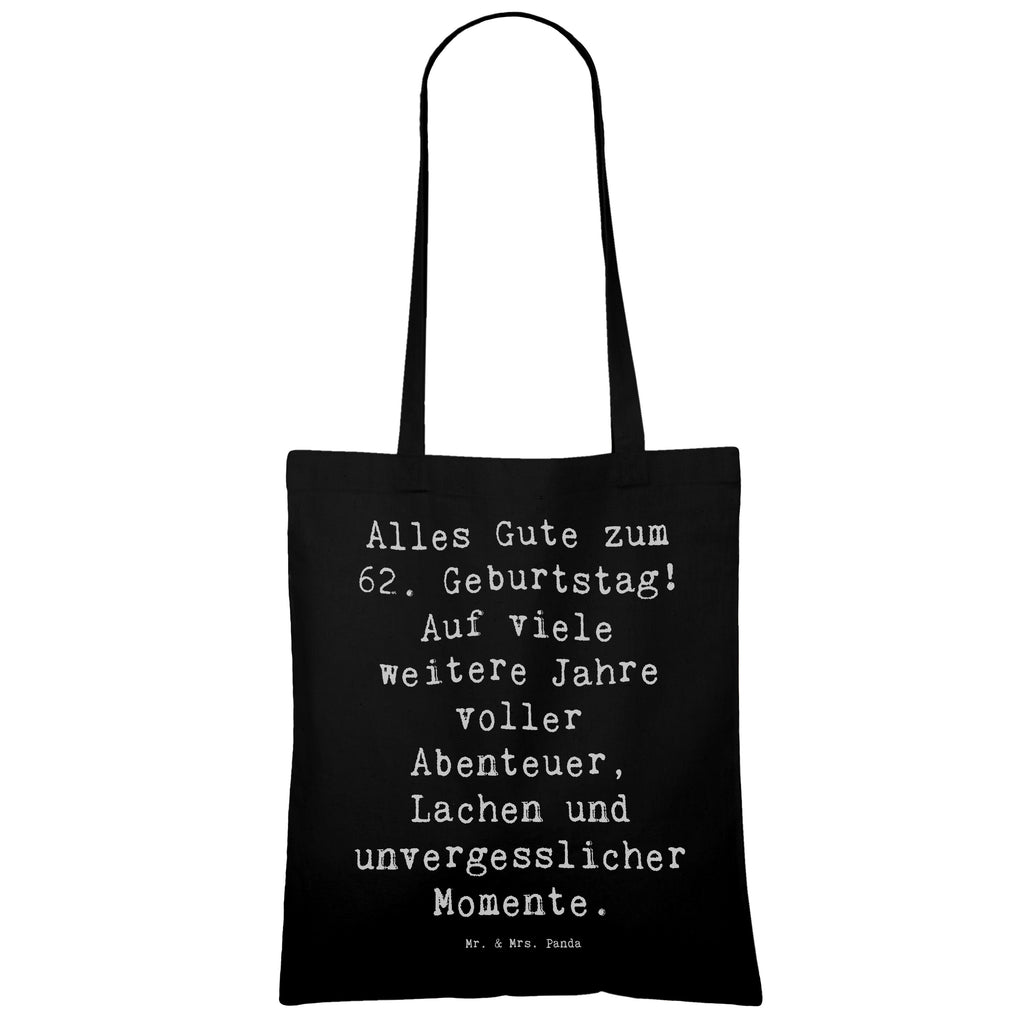 Tragetasche Spruch 62. Geburtstag Beuteltasche, Beutel, Einkaufstasche, Jutebeutel, Stoffbeutel, Tasche, Shopper, Umhängetasche, Strandtasche, Schultertasche, Stofftasche, Tragetasche, Badetasche, Jutetasche, Einkaufstüte, Laptoptasche, Geburtstag, Geburtstagsgeschenk, Geschenk