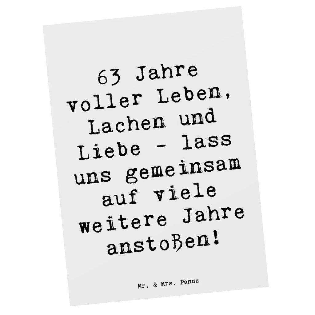 Postkarte Spruch 63. Geburtstag Freude Postkarte, Karte, Geschenkkarte, Grußkarte, Einladung, Ansichtskarte, Geburtstagskarte, Einladungskarte, Dankeskarte, Ansichtskarten, Einladung Geburtstag, Einladungskarten Geburtstag, Geburtstag, Geburtstagsgeschenk, Geschenk