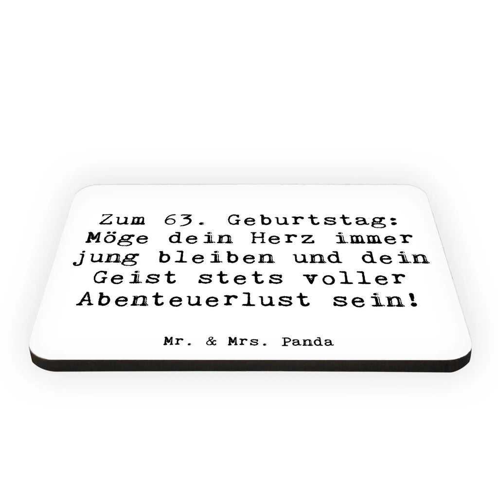 Magnet Spruch 63. Geburtstag Jugendlicher Geist Kühlschrankmagnet, Pinnwandmagnet, Souvenir Magnet, Motivmagnete, Dekomagnet, Whiteboard Magnet, Notiz Magnet, Kühlschrank Dekoration, Geburtstag, Geburtstagsgeschenk, Geschenk