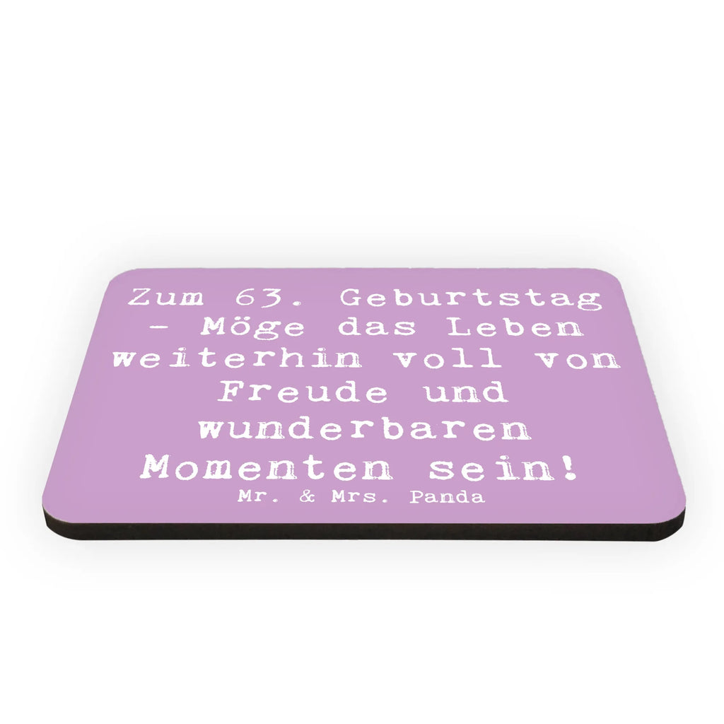 Magnet Spruch 63. Geburtstag Freude Kühlschrankmagnet, Pinnwandmagnet, Souvenir Magnet, Motivmagnete, Dekomagnet, Whiteboard Magnet, Notiz Magnet, Kühlschrank Dekoration, Geburtstag, Geburtstagsgeschenk, Geschenk