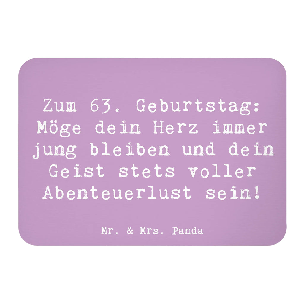 Magnet Spruch 63. Geburtstag Jugendlicher Geist Kühlschrankmagnet, Pinnwandmagnet, Souvenir Magnet, Motivmagnete, Dekomagnet, Whiteboard Magnet, Notiz Magnet, Kühlschrank Dekoration, Geburtstag, Geburtstagsgeschenk, Geschenk