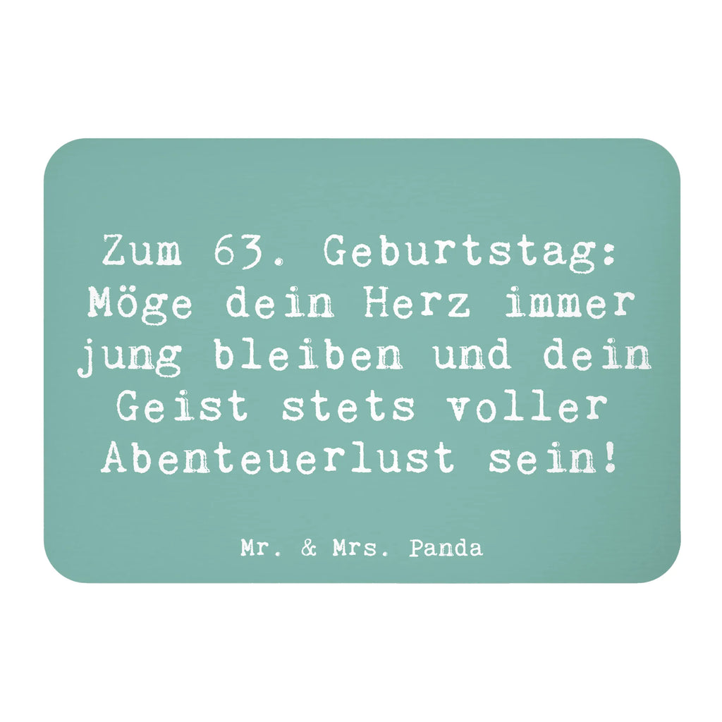 Magnet Spruch 63. Geburtstag Jugendlicher Geist Kühlschrankmagnet, Pinnwandmagnet, Souvenir Magnet, Motivmagnete, Dekomagnet, Whiteboard Magnet, Notiz Magnet, Kühlschrank Dekoration, Geburtstag, Geburtstagsgeschenk, Geschenk