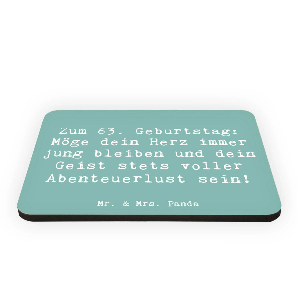 Magnet Spruch 63. Geburtstag Jugendlicher Geist Kühlschrankmagnet, Pinnwandmagnet, Souvenir Magnet, Motivmagnete, Dekomagnet, Whiteboard Magnet, Notiz Magnet, Kühlschrank Dekoration, Geburtstag, Geburtstagsgeschenk, Geschenk