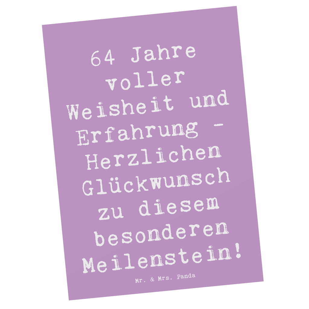 Postkarte Spruch 64. Geburtstag Weisheit Postkarte, Karte, Geschenkkarte, Grußkarte, Einladung, Ansichtskarte, Geburtstagskarte, Einladungskarte, Dankeskarte, Ansichtskarten, Einladung Geburtstag, Einladungskarten Geburtstag, Geburtstag, Geburtstagsgeschenk, Geschenk