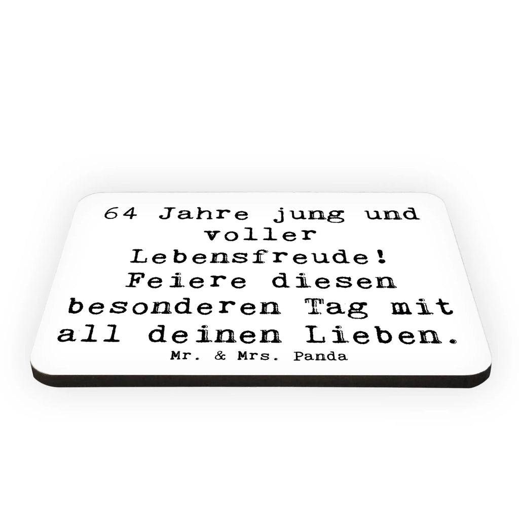 Magnet Spruch 64. Geburtstag Freude Kühlschrankmagnet, Pinnwandmagnet, Souvenir Magnet, Motivmagnete, Dekomagnet, Whiteboard Magnet, Notiz Magnet, Kühlschrank Dekoration, Geburtstag, Geburtstagsgeschenk, Geschenk