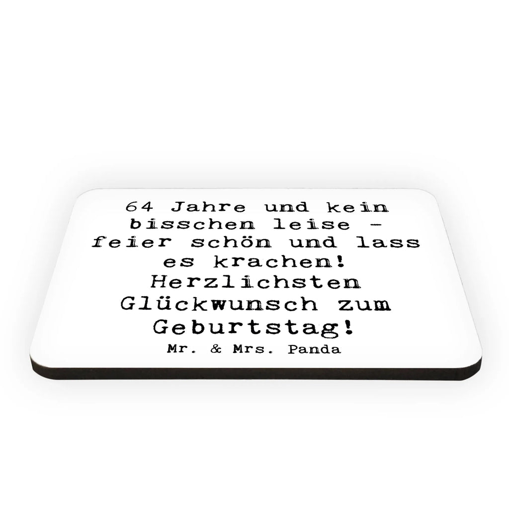 Magnet Spruch 64. Geburtstag Kühlschrankmagnet, Pinnwandmagnet, Souvenir Magnet, Motivmagnete, Dekomagnet, Whiteboard Magnet, Notiz Magnet, Kühlschrank Dekoration, Geburtstag, Geburtstagsgeschenk, Geschenk