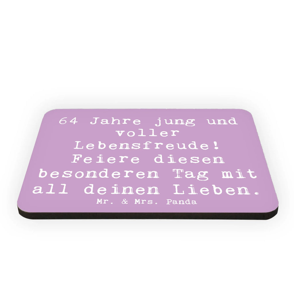 Magnet Spruch 64. Geburtstag Freude Kühlschrankmagnet, Pinnwandmagnet, Souvenir Magnet, Motivmagnete, Dekomagnet, Whiteboard Magnet, Notiz Magnet, Kühlschrank Dekoration, Geburtstag, Geburtstagsgeschenk, Geschenk