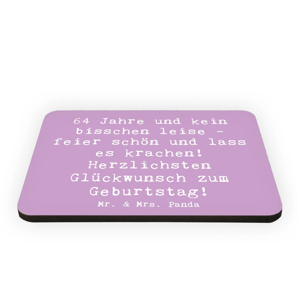 Magnet Spruch 64. Geburtstag Kühlschrankmagnet, Pinnwandmagnet, Souvenir Magnet, Motivmagnete, Dekomagnet, Whiteboard Magnet, Notiz Magnet, Kühlschrank Dekoration, Geburtstag, Geburtstagsgeschenk, Geschenk