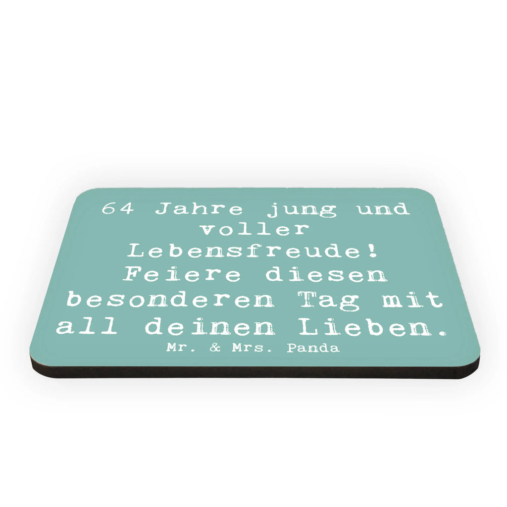 Magnet Spruch 64. Geburtstag Freude Kühlschrankmagnet, Pinnwandmagnet, Souvenir Magnet, Motivmagnete, Dekomagnet, Whiteboard Magnet, Notiz Magnet, Kühlschrank Dekoration, Geburtstag, Geburtstagsgeschenk, Geschenk